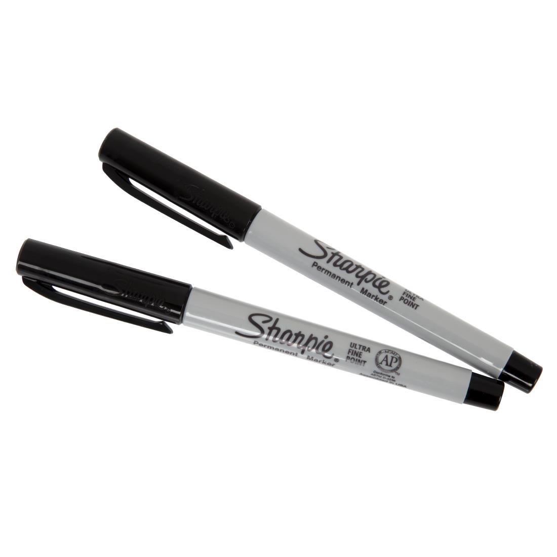 Sharpie ultrafijne permanente marker zwart (2 stuks)