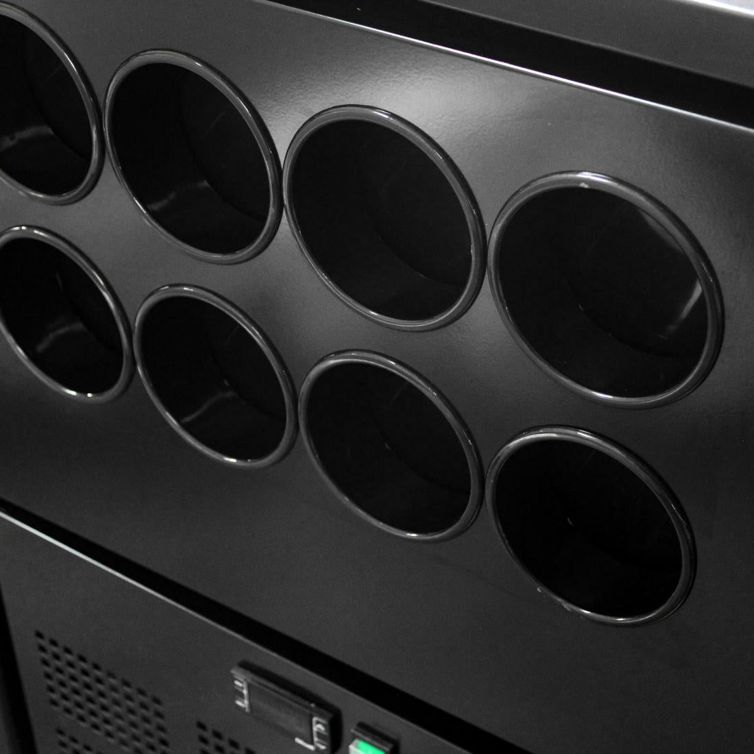 Polar U-serie werkbank koeling 4 laden plus flessennest (8 flessen)