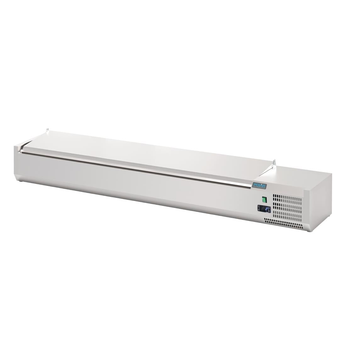 Polar g-serie werkbank koelkast met deksel 8x 1/4gn