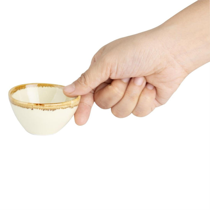 Olympia Kiln dipschaaltjes zandsteen 7cm (12 stuks)