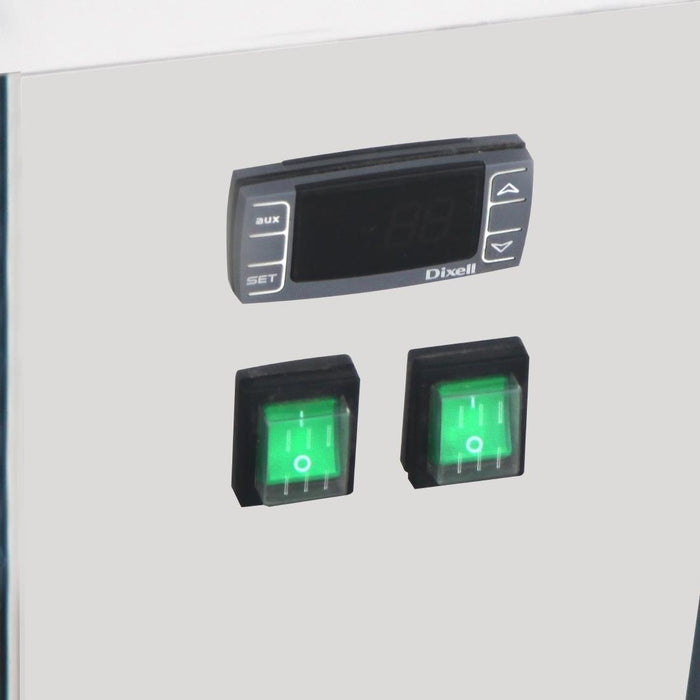 Polar U-Series 6-Pan IJs Vitrine Kast Vriezer