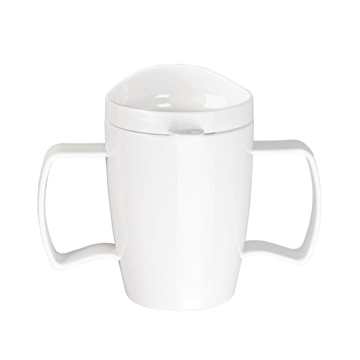 Olympia Kristallon Heritage drinkbeker met deksel 300ml wit (4 stuks)