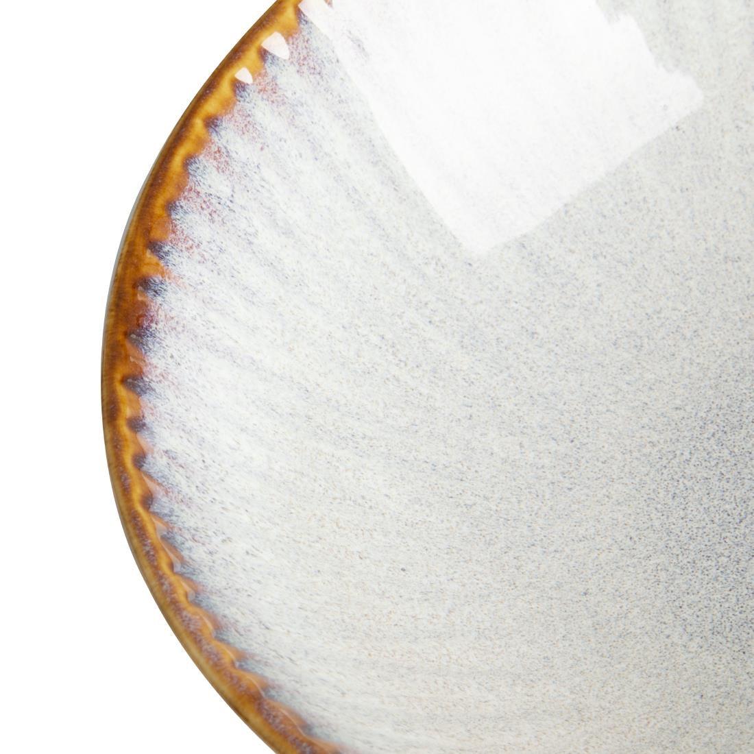 Olympia Drift Grijze Coupéschalen Met Reliëf, 155 mm (Pak Van 6)