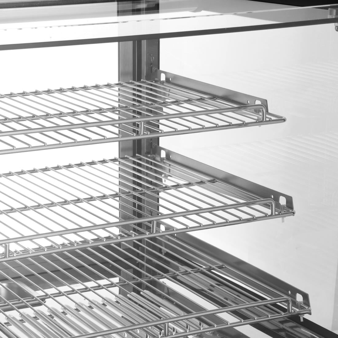 Buffalo Vierkante Aanrecht Geverwarmde Display Merchandiser 120Ltr