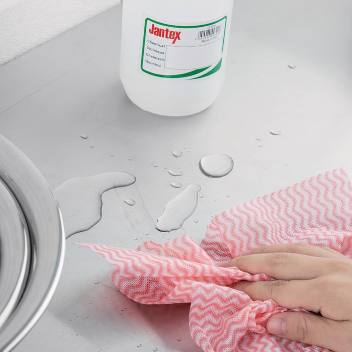 Jantex niet geweven doekjes rood (100 stuks)