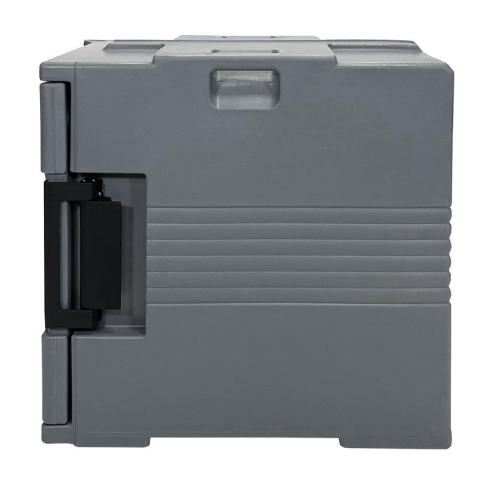 Vogue Thermo-Box 600 Voorlader Box Zwart Voor GN Bak Afmeting - 465X610x630mm