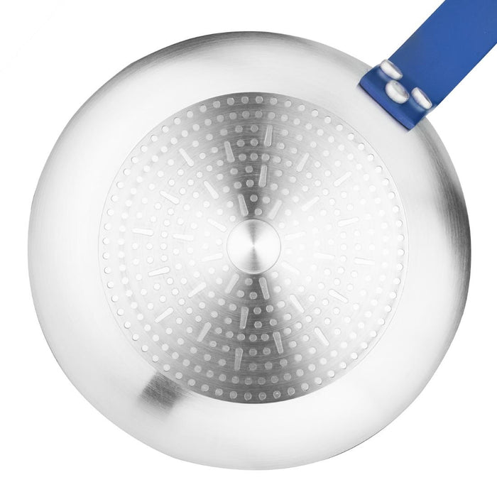 Hygiplas Aluminium Anti-aanbak Teflon Platinum Plus Koekenpan met Blauwe Handgreep 28cm