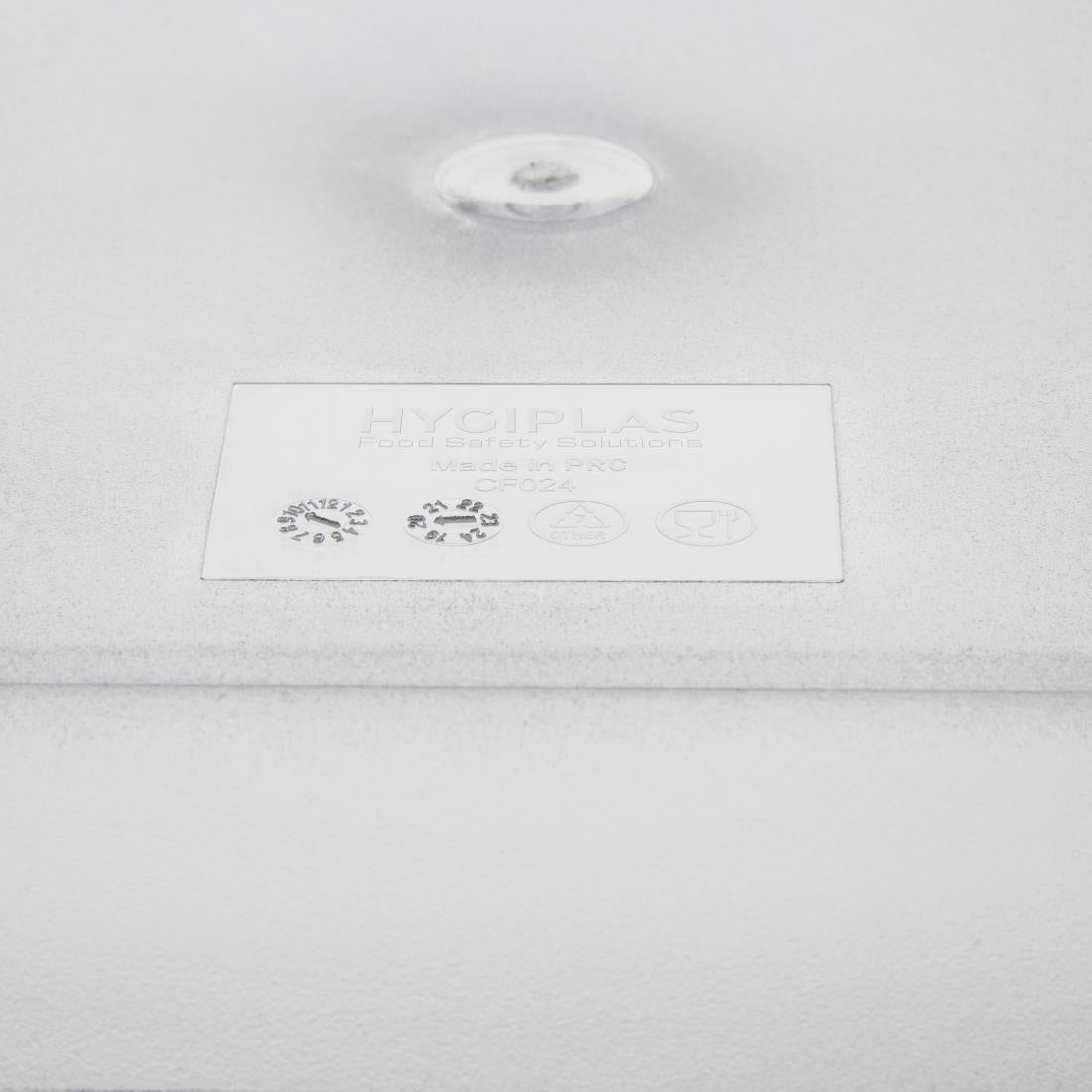 Hygiplas polycarbonaat voedseldoos vierkant 10L