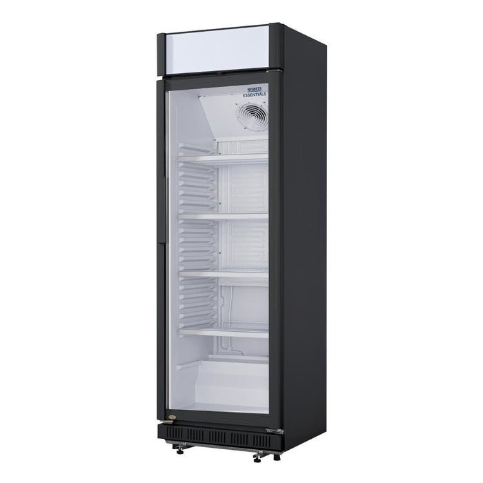 Nisbets Essentials Rechtopstaande Display Koeling met Lichtbak 346Ltr