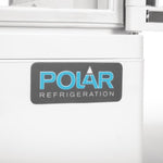Polar C-serie koelvitrine met gebogen deuren 86L wit