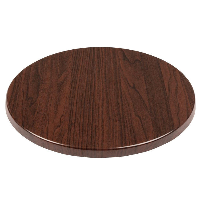 Bolero rond tafelblad donkerbruin 60cm