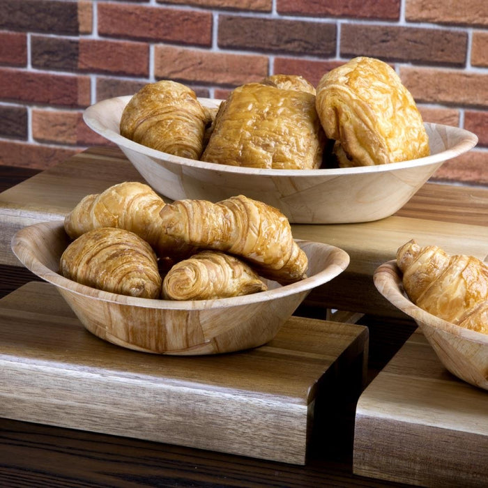 Ovale houten kom groot