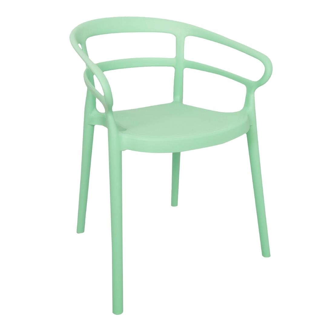 Bolero Mateo Caféstoelen Mintgroen (Pak Van 2)