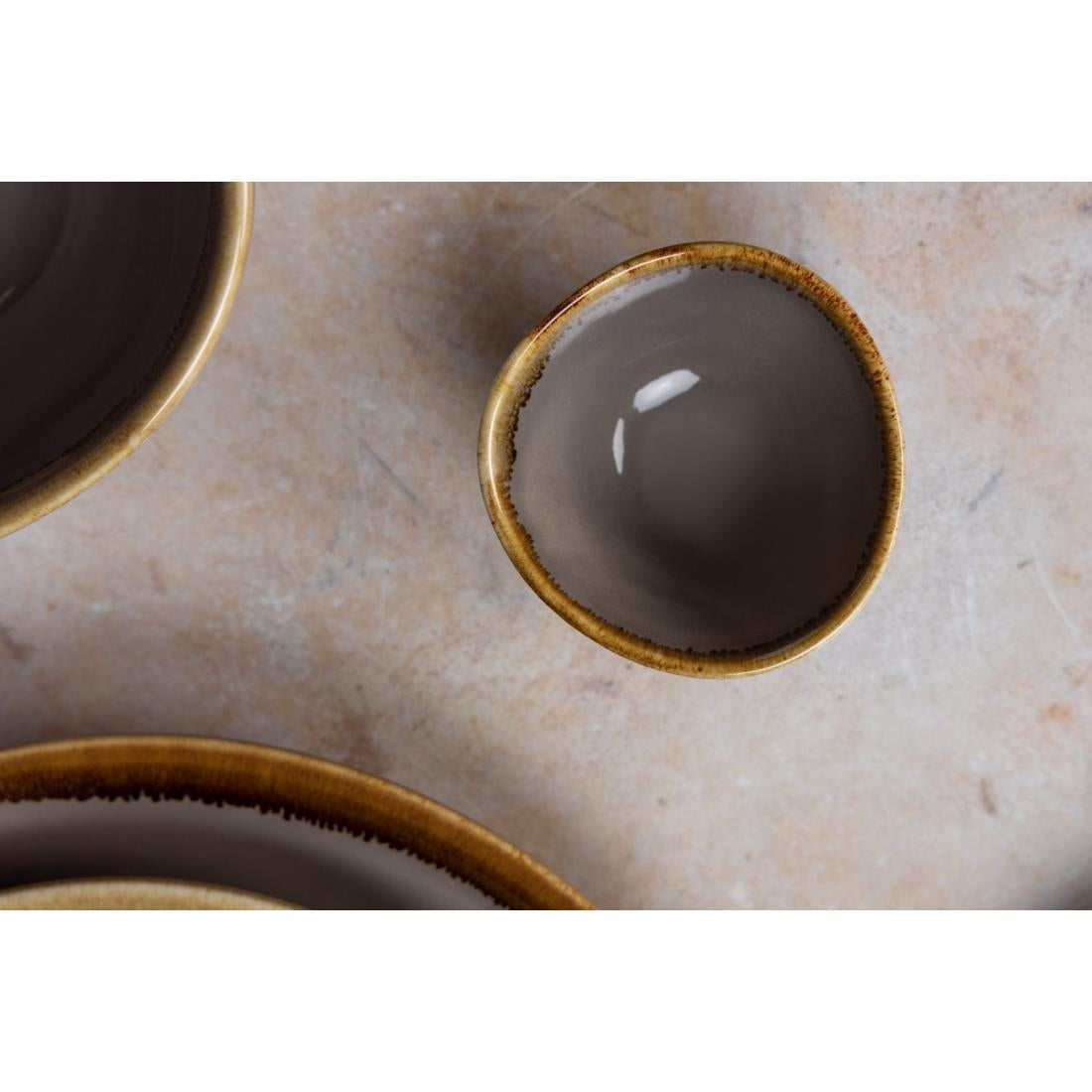 Olympia Kiln dipschaaltjes grijs 7cm (12 stuks)