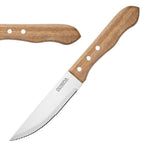 Olympia Jumbo steakmes met houten heft 25cm
