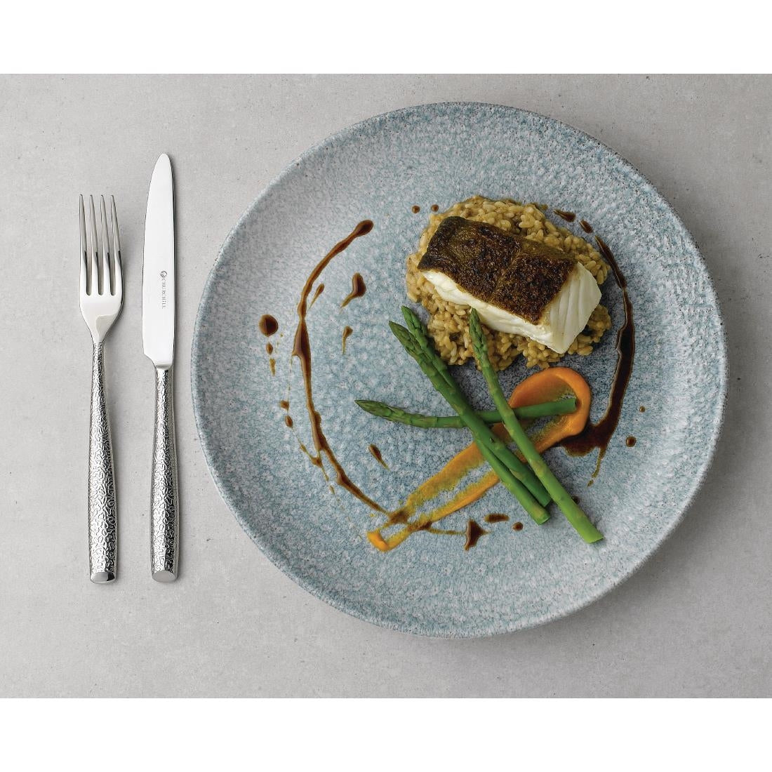 Churchill Raku Topaz Blue Evolve Coupe Kom 24.8cm (pak van 12)