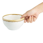 Olympia Kiln ronde kommen krijtwit 140mm 635ml (6 stuks)