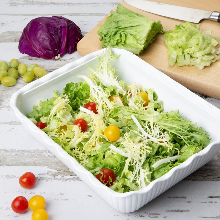 Olympia Kristallon Grote Saladebak - Wit