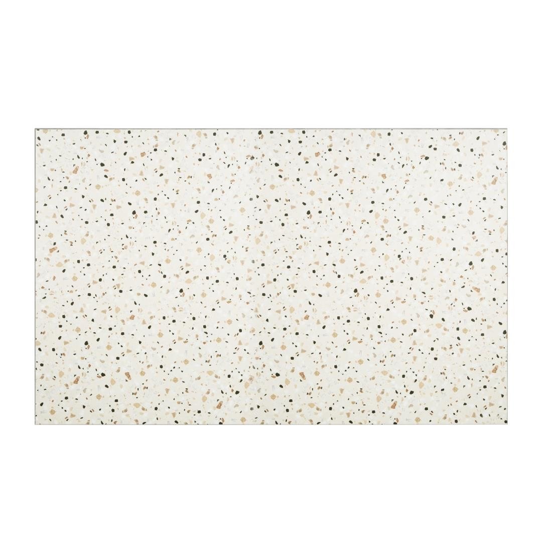 Bolero Rechthoekig Tafelblad In Terrazzostijl, 1100x700mm