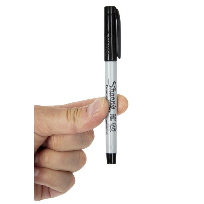 Sharpie ultrafijne permanente marker zwart (2 stuks)