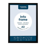 Europel Info Kader / Zelfklevende Set 2 Stuks A3 Zwart