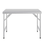 Vogue inklapbare RVS werktafel 120cm