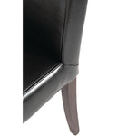 Bolero kunstlederen stoel zwart (2 stuks)