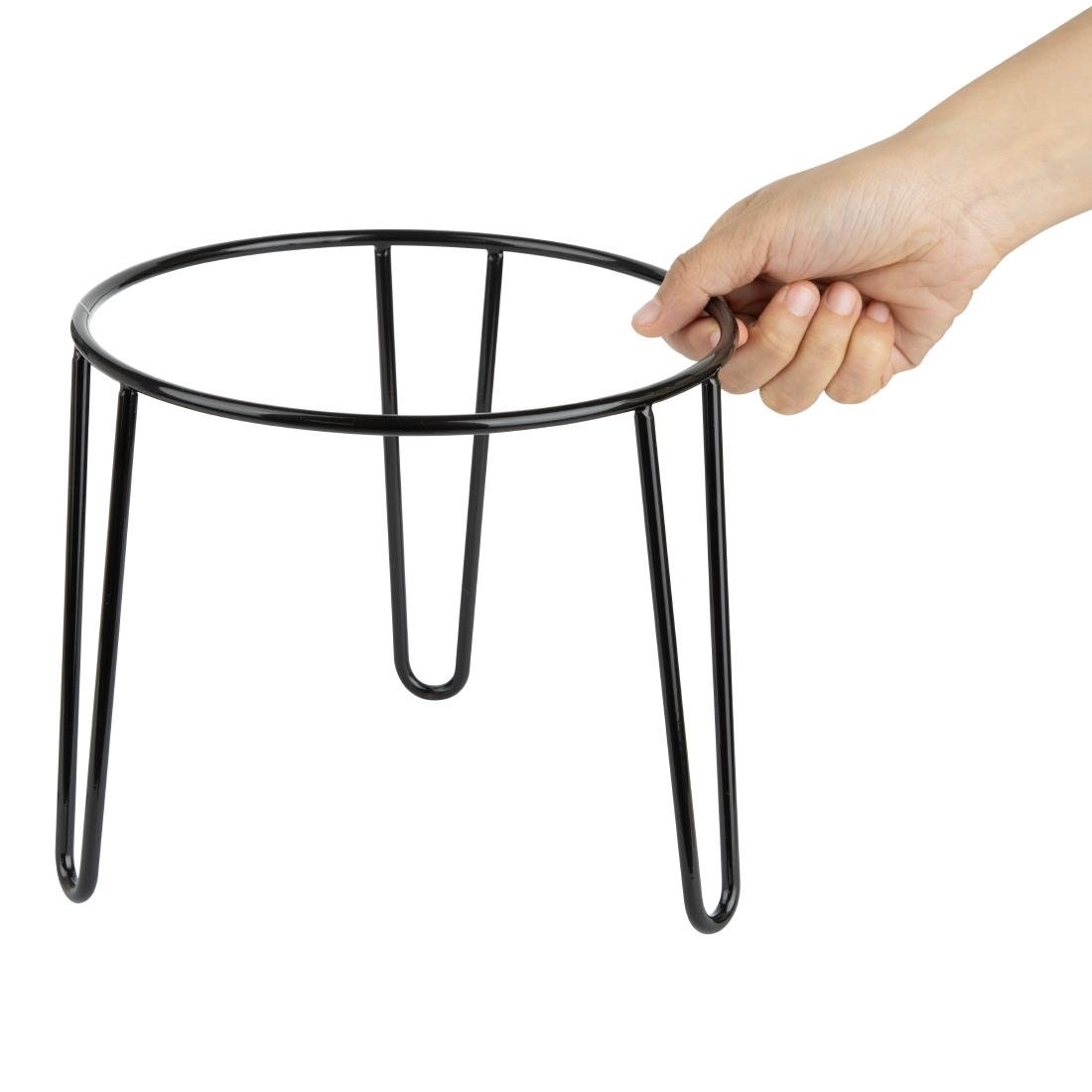 Olympia Anti-Slip Verhoger Rond Zwart Draad 210x180mm