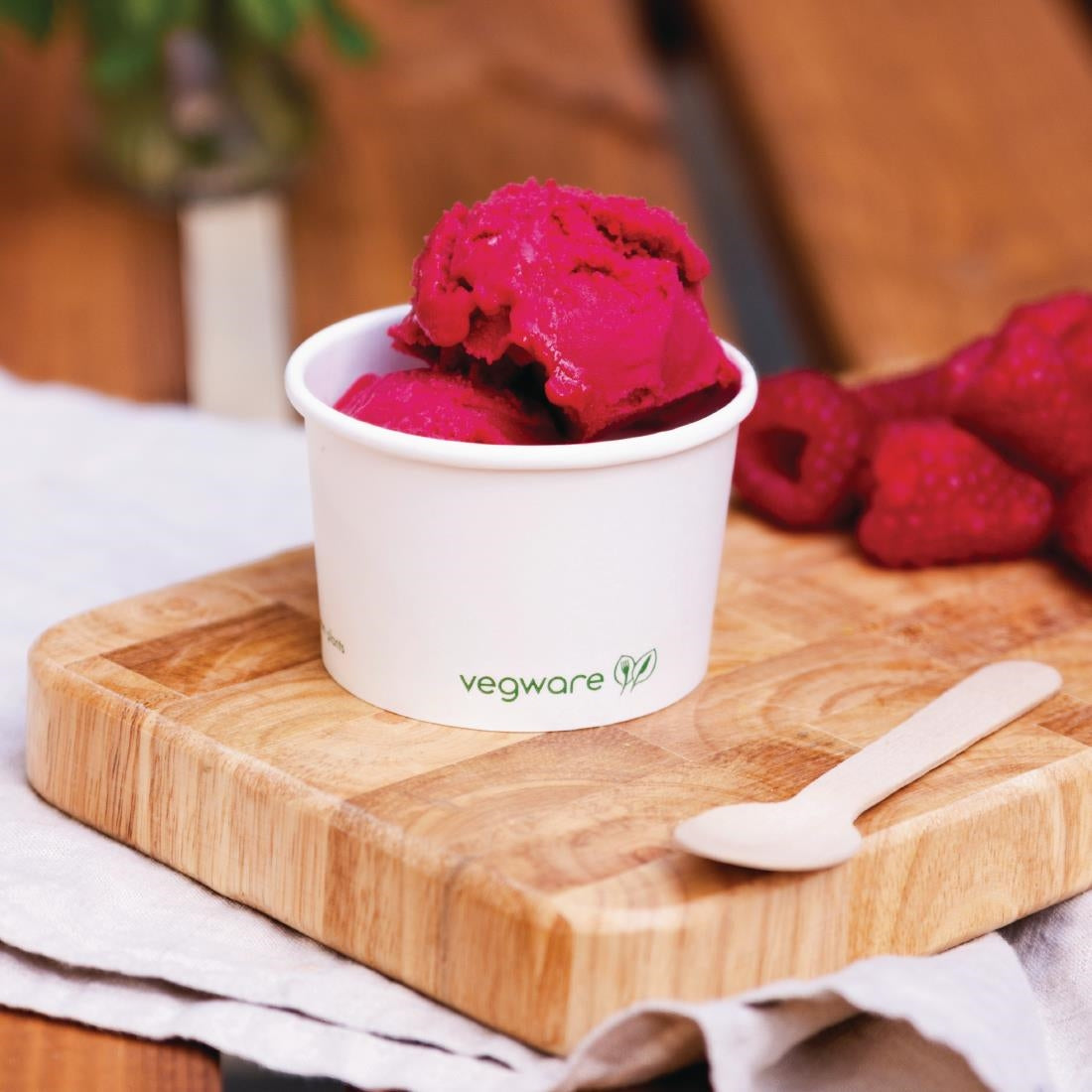 Vegware composteerbare bakjes voor warm voedsel 110ml (1000 stuks)