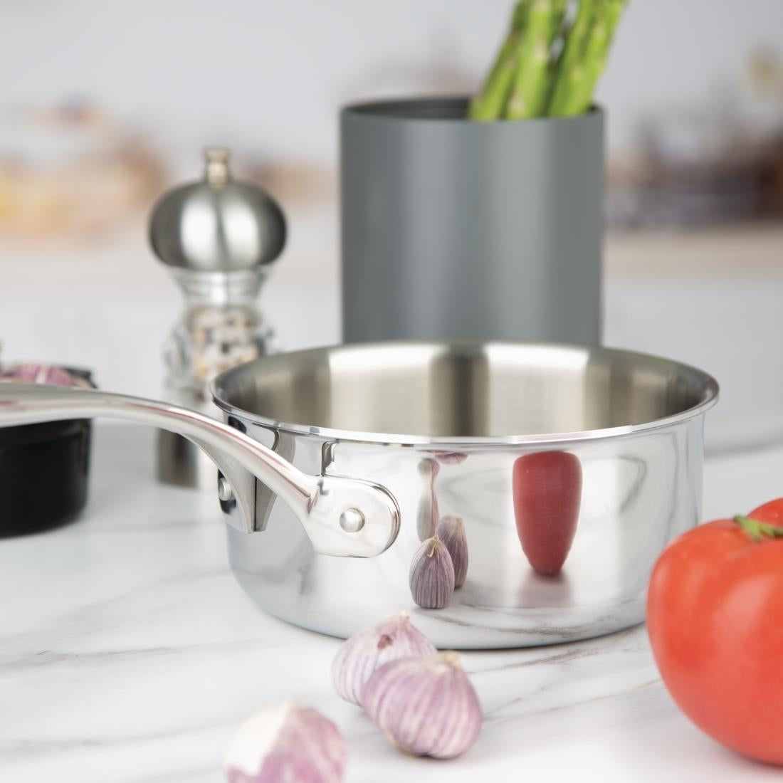Vogue roestvrij staal & aluminium tri-wand steelpan 20 cm