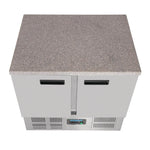 Polar G-serie koelwerkbank met marmeren werkblad 240L