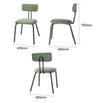 Bolero Fairfield Stoelen - Donker Walnoot/Groen Mix (Set 2)