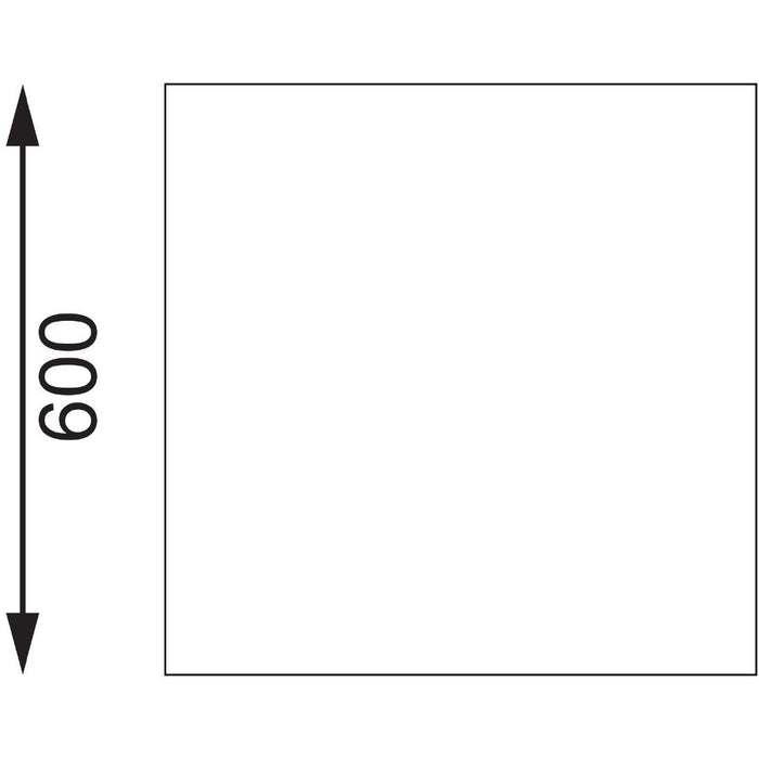 Vogue RVS werktafel zonder achteropstand 90x120x60cm