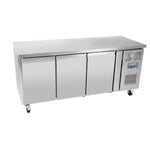 Polar U-Series Driedubbele Deur Aanrecht Koelkast 417Ltr