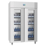 Polar U-Serie Energiezuinige Dubbele Deur Staande Display Koelkast