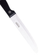 Olympia steakmessen met ronde punt zwart (12 stuks)