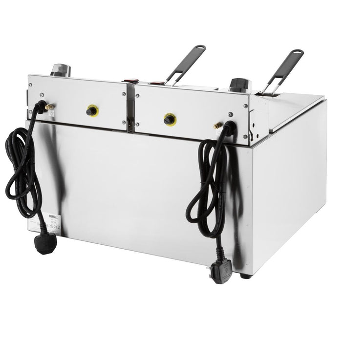 Buffalo Dubbele Elektrische Friteuse Met Timer 2X8Ltr