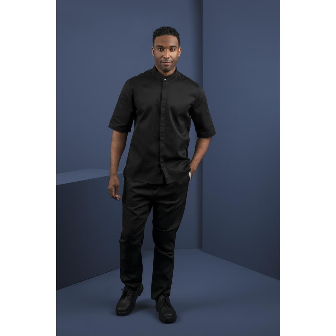 Koksbuis Zwart Bandkraag Unisex XL