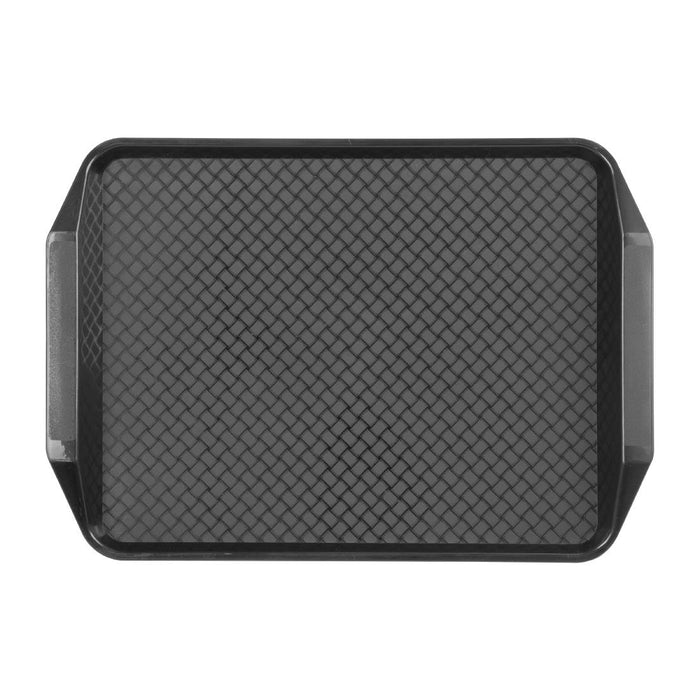 Olympia Kristallon Handvat Fast Food Dienblad Zwart 435X305mm