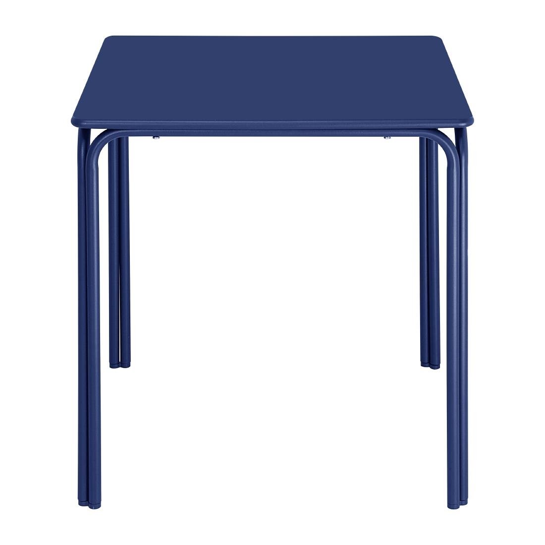 Bolero Adeline Stalen Vierkante Tafel 700mm Donker Blauw