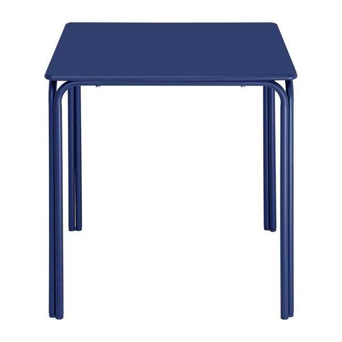 Bolero Adeline Stalen Vierkante Tafel 700mm Donker Blauw
