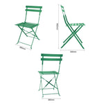 Bolero Perth Bosgroene Stijl Stalen Inklapbare Stoelen (2stuks)