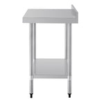 Vogue RVS werktafel met achteropstand 90x90x60cm