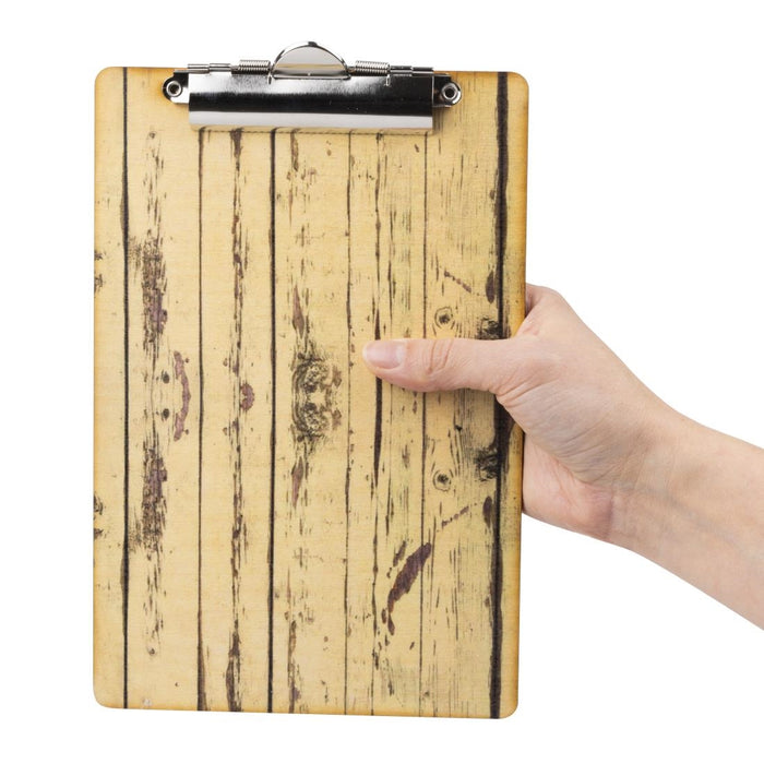 Olympia menu klembord met hout-effect A5