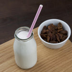 Fiesta Compostable composteerbare papieren rietjes roze (250 stuks)