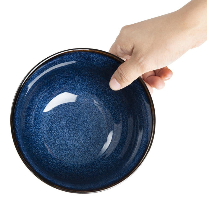 Olympia Luna Midnight Blue Footed Bowls 150 mm (Pak Van 6)