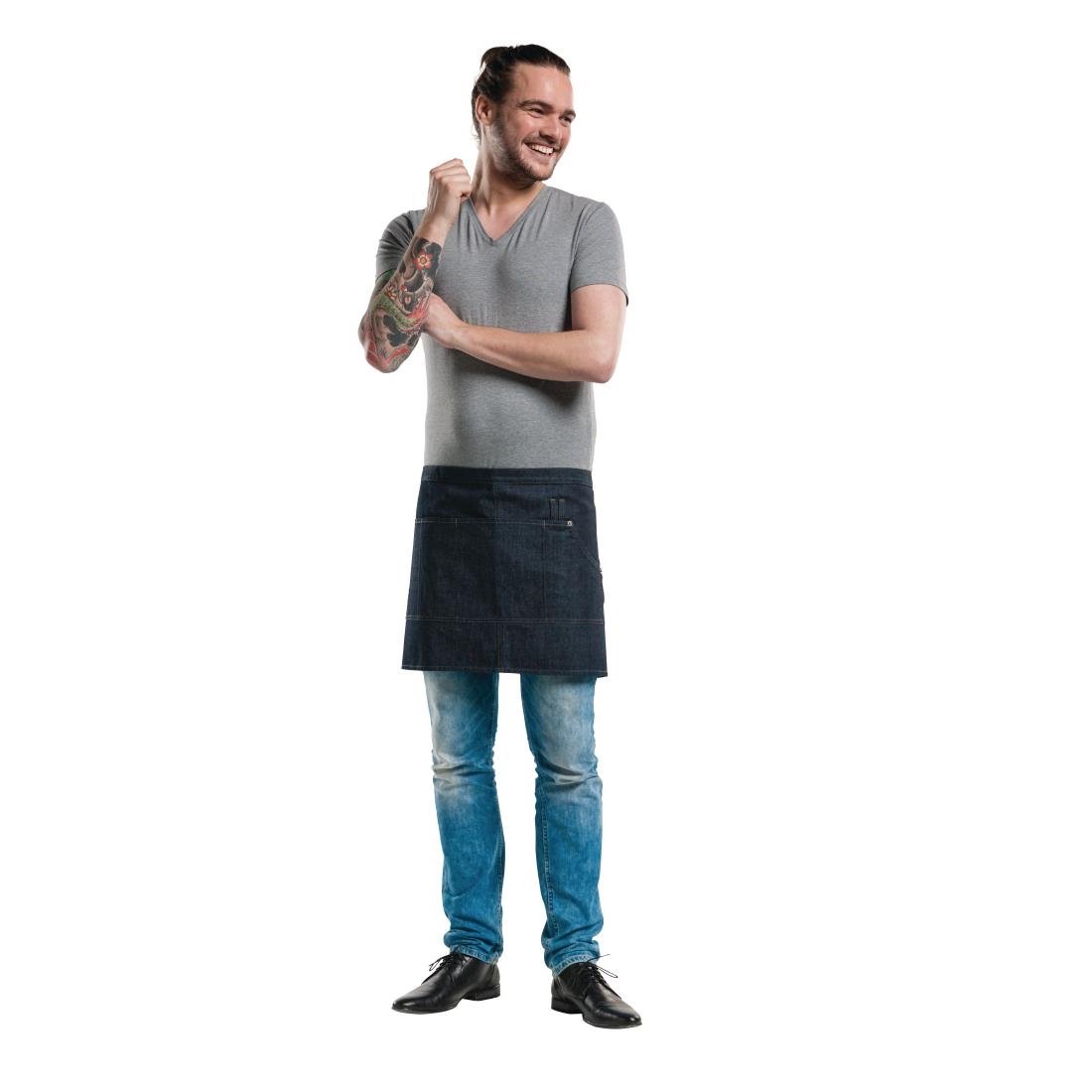 Chaud Devant korte sloof Multipocket Blue Demin