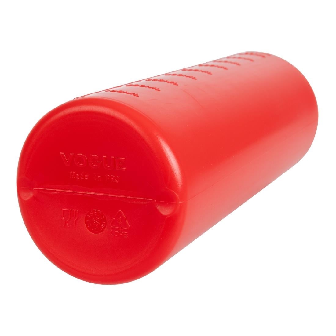Vogue portioneer knijpfles rood 99cl
