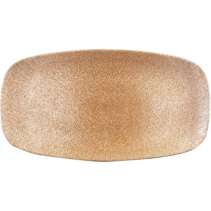 Churchill Raku Garnet Orange Chefs Ovaal Bord 35.2 x 18.7cm (pak van 6)