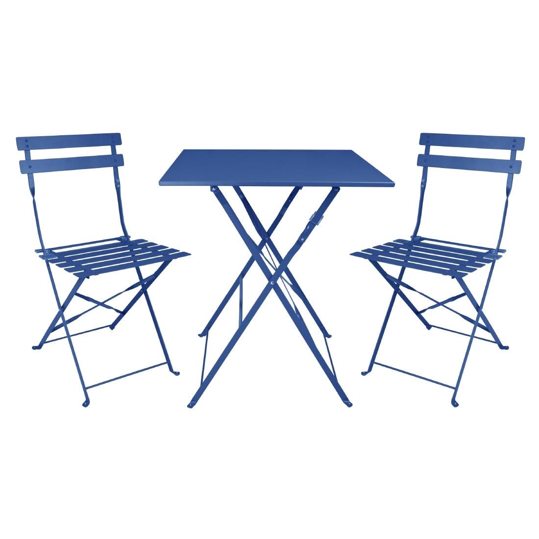 Bolero Perth Pavement Style Klapstoelen Donker Marineblauw (Pak Van 2)